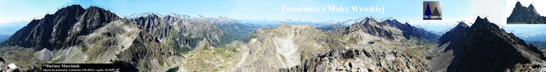 panorama z Małej Wysokiej